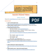 Sanskrit Videos List
