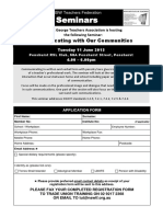 Communicating With Our Communities Flyer Application Form