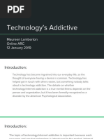 Technology's Addictive: Maureen Lamberton Online ARC 12 January 2019