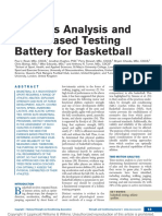 Analysis and Testing For Basketball