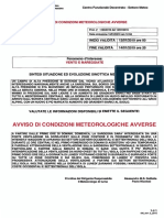 Avviso Di Condizioni Meteorologiche Avverse