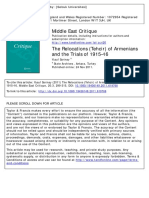 Middle East Critique: To Cite This Article: Yusuf Sarinay (2011) The Relocations (Tehcir) of Armenians and The Trials of