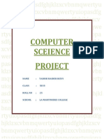 Computer Project For ISC