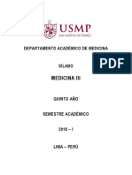 Silabo de Medicina II