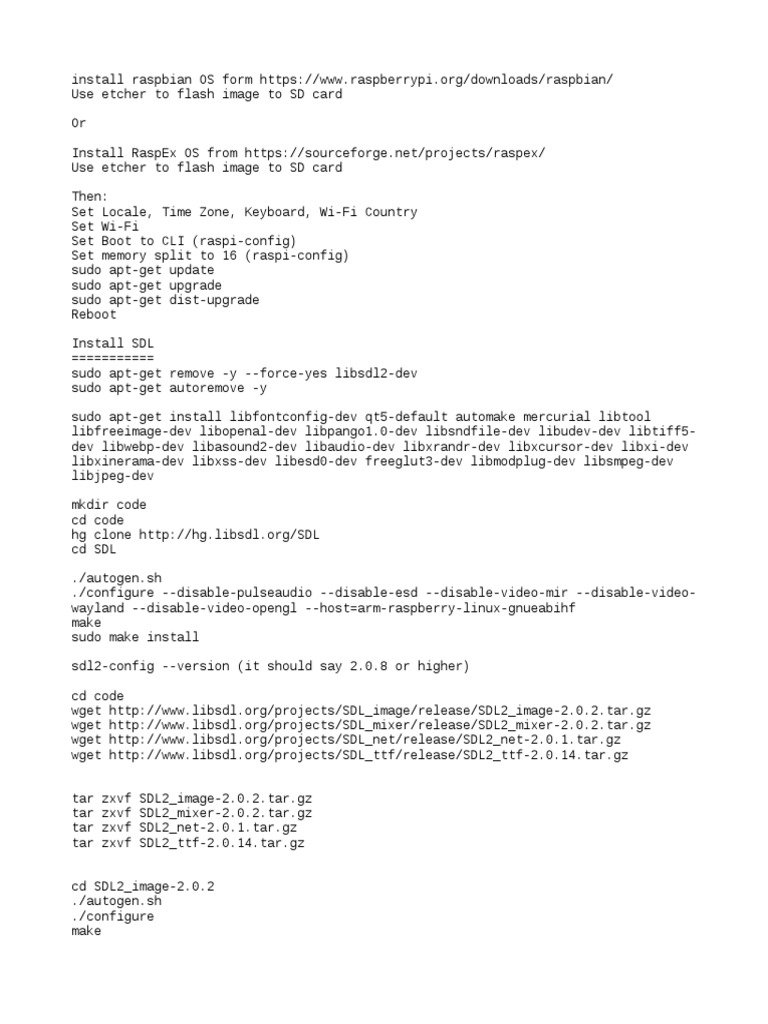 Install Mame On RaspberryPi | PDF | Booting | Personal Computing