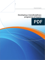Developing A Transdisciplinary Programme of Inquiry 2012