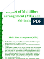 Impact of Multi Fibre Arrangement (MFA)