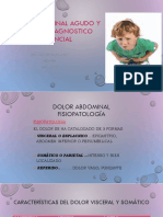 Dolor Abdominal Agudo Y Cronico: Diagnostico Diferencial: Dra. Macuri Salas Gaby Pediatra URP - 2017