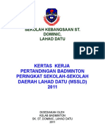 Kertas Kerja Badminton MSSLD 2012