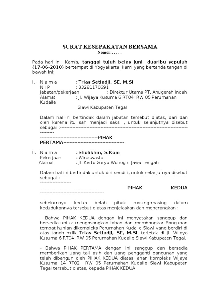Contoh Surat Bersama Lampiran Gambar