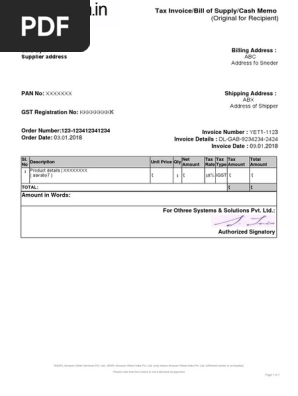 Invoice Sample