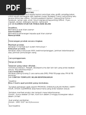 Panduan Copywriting Pdf