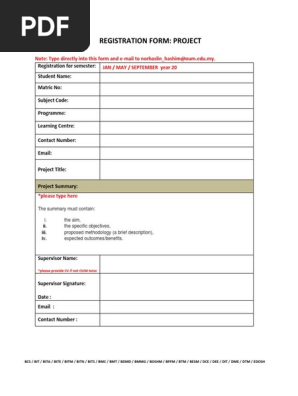 REGISTRATION FORM