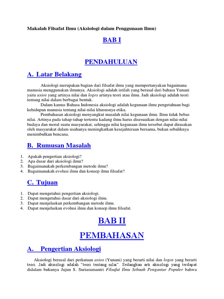 Makalah Filsafat Ilmu Docx