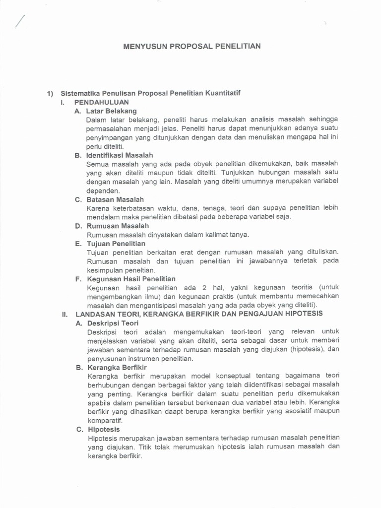 Kerangka Proposal PDF | PDF