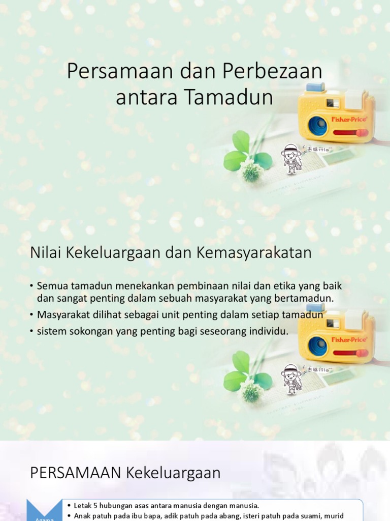Nilai Universal Persamaan Dan Perbezaan Antara Tamadun  PDF