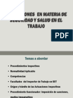 Inspecciones Materia Seguridad y Salud en El Trabajo