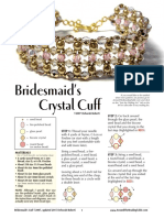 Bridesmaid's Crystal Cuff: STEP 2: Go Back Around