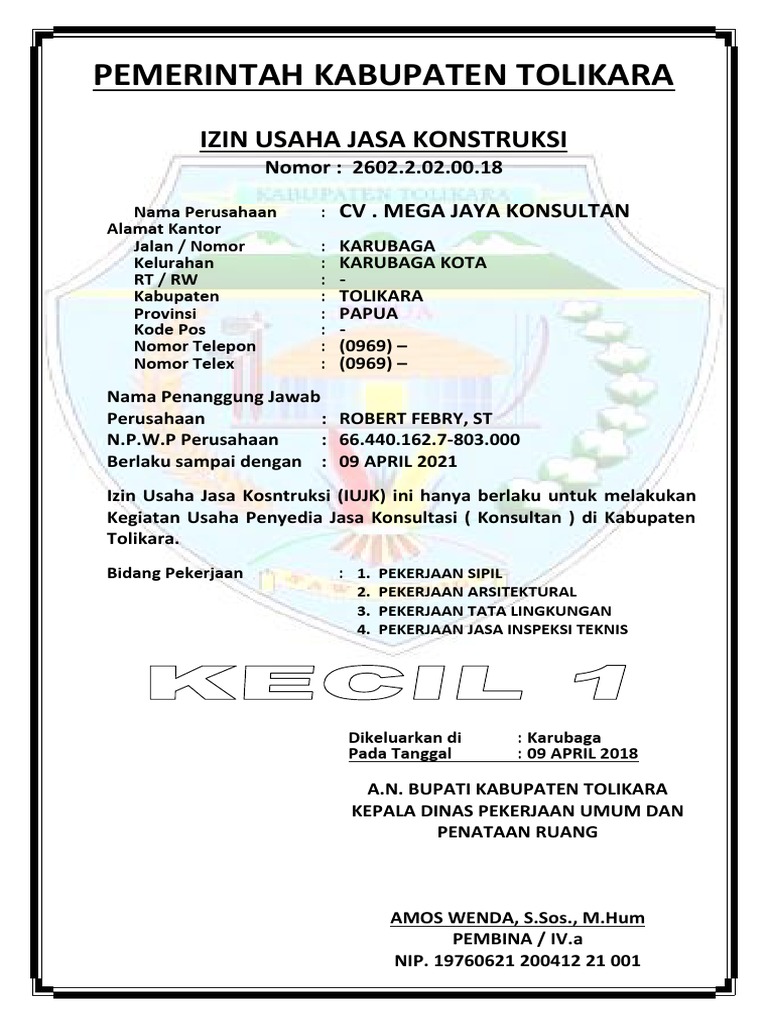 Sujk Cv Mega Jaya Pdf