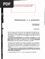 Kancyper-Adolescencia y A Posteriori PDF