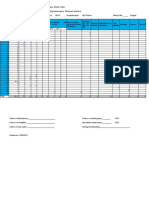 Inpatient Physiotherapists' Workload Statistics