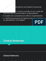 Global Networks - Trends, Networks and Critical THinking