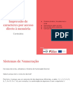 Impressão de Caracteres Por Acesso Direto À Memória - Linguagem C