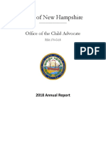 NH Office of The Child Advocate 2018 Annual Report