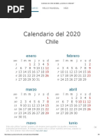 Calendario de Chile Del 2020 - ¿Cuándo en El Mundo