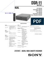Service Manual: Digital Video Cassette Recorder