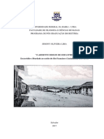 Lima Simony Oliveira. o Ardente Desejo de Ser Livre. Escravidao e Liberdade No Sertao Do Sao Francisco. Carinhanha 1800-1871