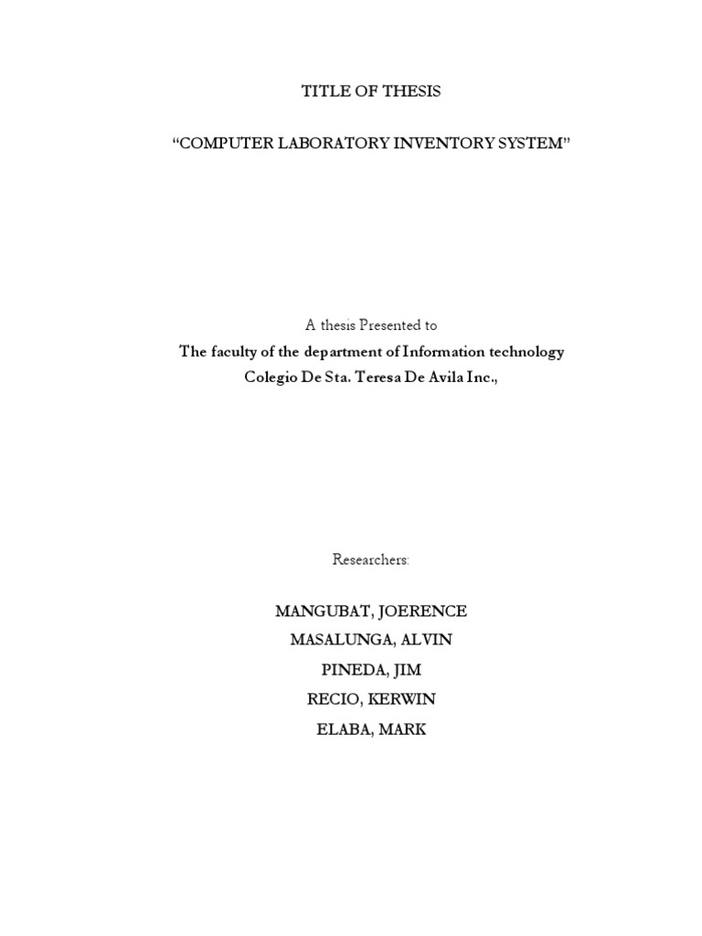 Chapter I II New Edit Thesis | PDF | Databases | Information Technology