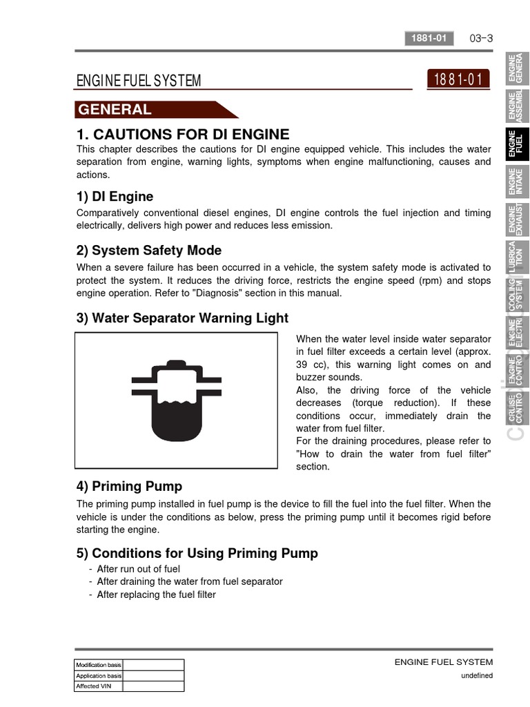 Engine Fuel System: General | PDF | Fuel Injection | Throttle