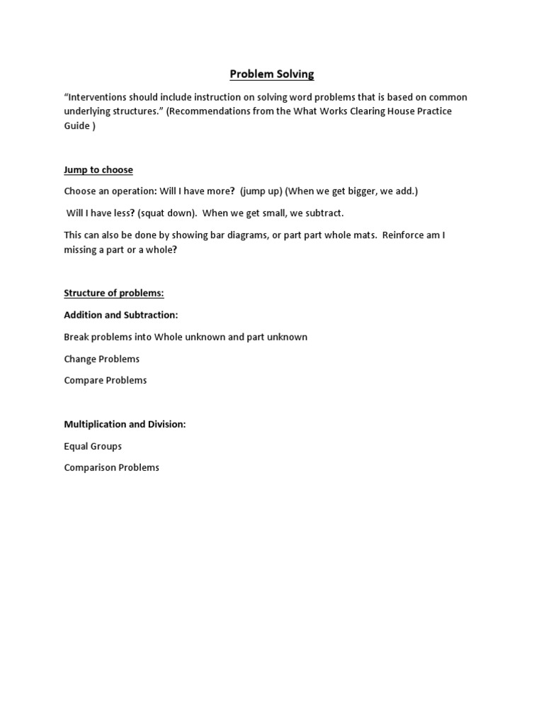 Effective Strategies for Problem Solving | PDF | Career & Growth