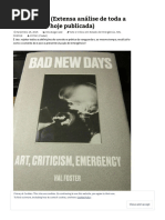 HAL FOSTER (Extensa análise de toda a sua obra até hoje publicada) _ L´obéissance est morte