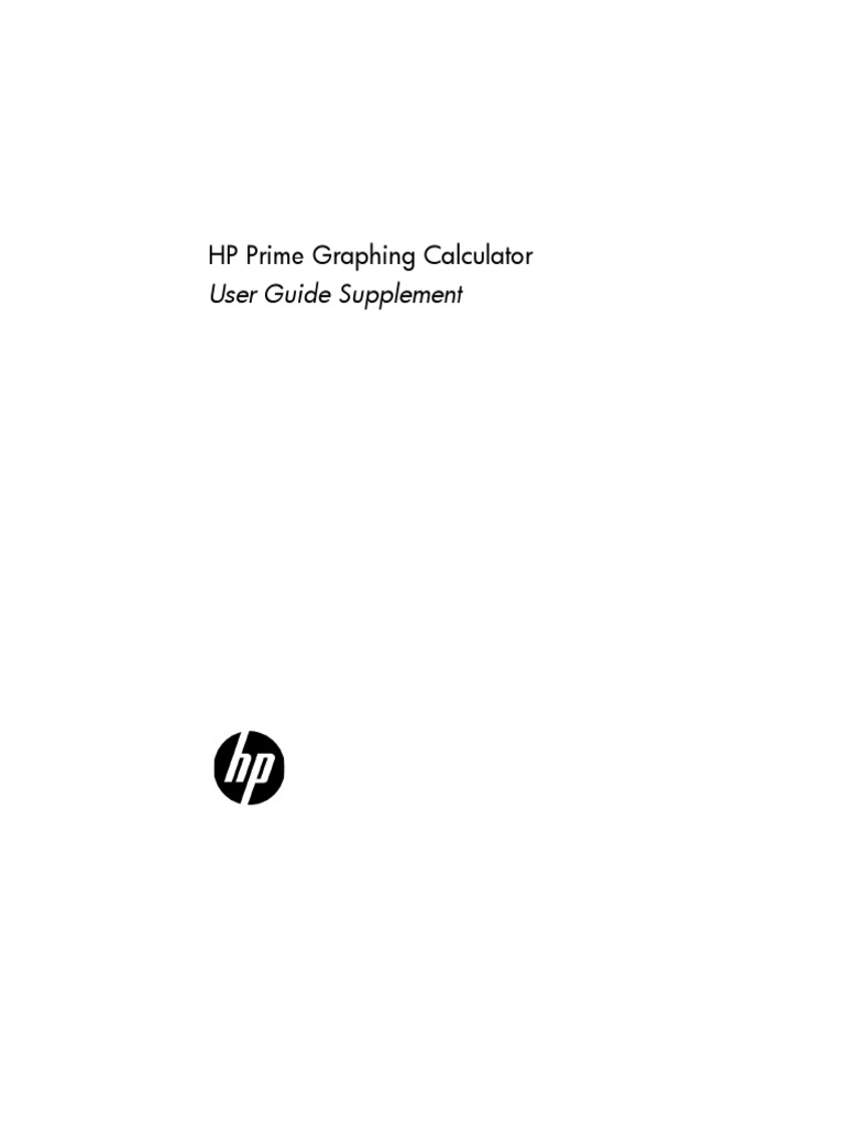 HP Prime Graphing Calculator User Guide Supplement PDF Tangent