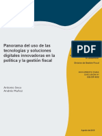 Panorama Del Uso de Las Tecnologias y Soluciones Digitales Innovadoras en La Politica y La Gestion Fiscal