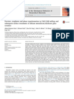 Journal of The Mechanical Behavior of Biomedical Materials: Articleinfo