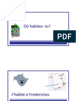 Ou Habite Tu Vocab