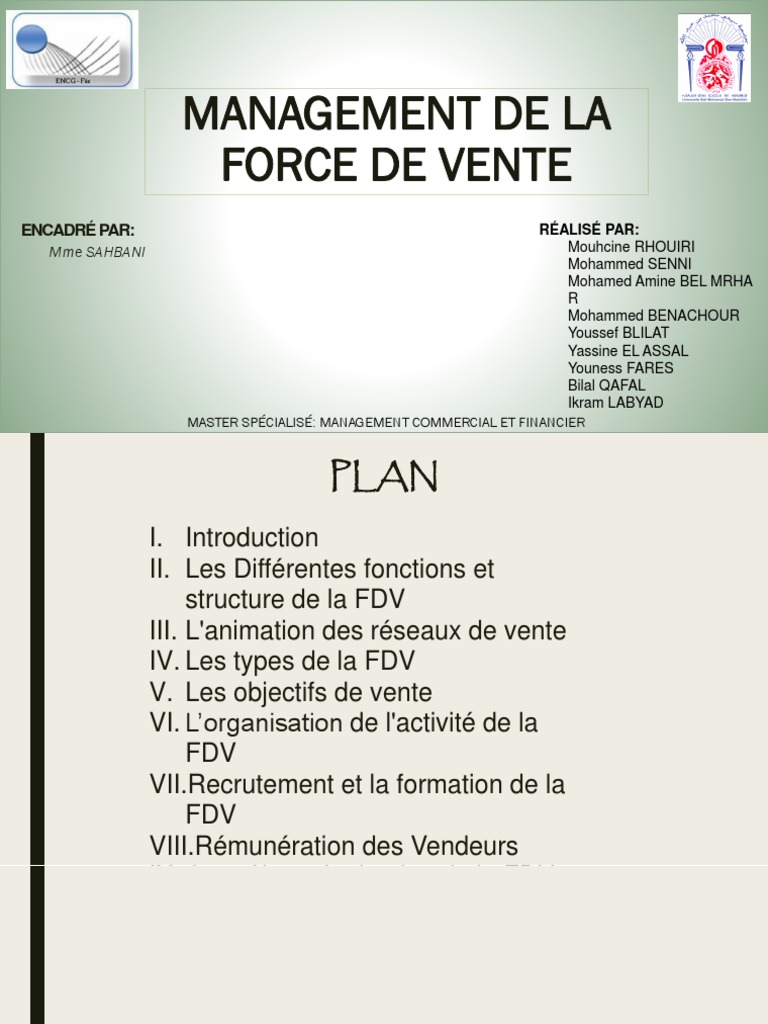 Management de la Force de Vente | PDF | Sodles | Recrutement