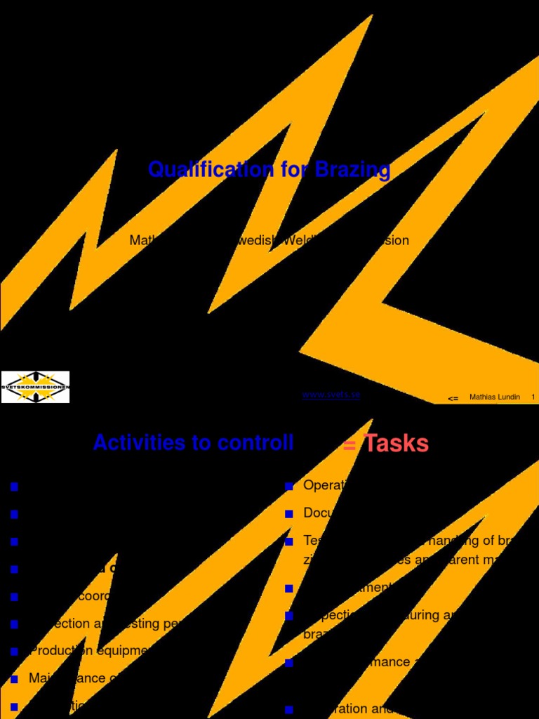 Qualification For Brazing PDF Nondestructive Testing Welding