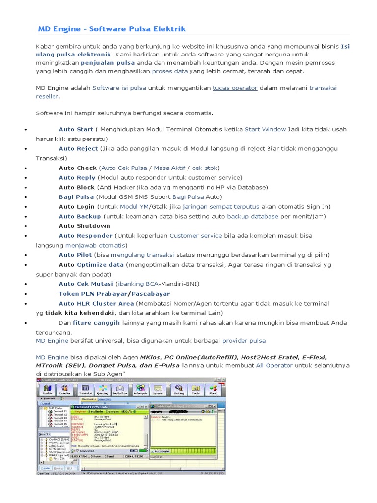 Software Pulsa MD Engine 2024 | PDF | Komputer