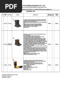 Jiujiang Fire Fighting Equipment Co.,Ltd: Quotation List