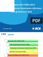 Paparan Materi Penerapan ISO 27001 SMKI DCO DCN GSIT BCA OJK Seminar Nasional Kearsipan 5 Desember 2017