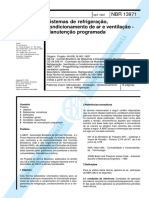 NBR 13971 - Sistemas de Refrigeração, Condicionamento de Ar e Ventilação - Manutenção Programada PDF