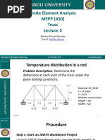 Finite Element Analysis MEPP (430) Truss: Krishna Prasad Shrestha Email