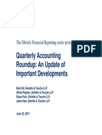 Quarterly Accounting y G Roundup: An Update of Important Developments Important Developments