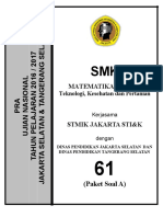 SMK UN MATEMATIKA JAKARTA & TANGERANG