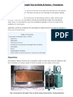 Compressive Strenght Test on Bricks & Stones