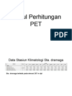 Hidrologi Perhitungan PET